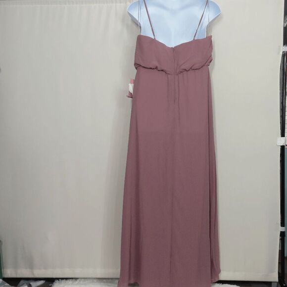 Birdy Grey Dark Mauve Chiffon Gwennie Dress XX-Large - Picture 2 of 7